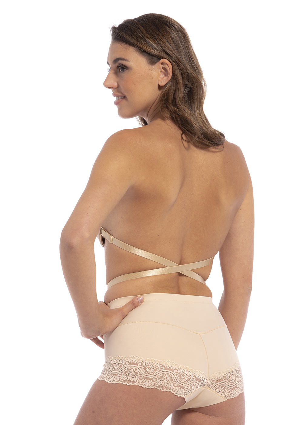 Backless Bra, Invisible Lace Wedding Bras, Low Back Push Up